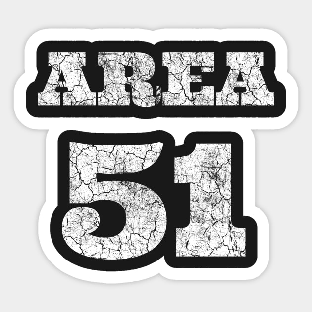 Area 51 Sticker by vladocar